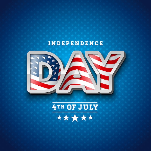 Independence day of the usa vector illustration