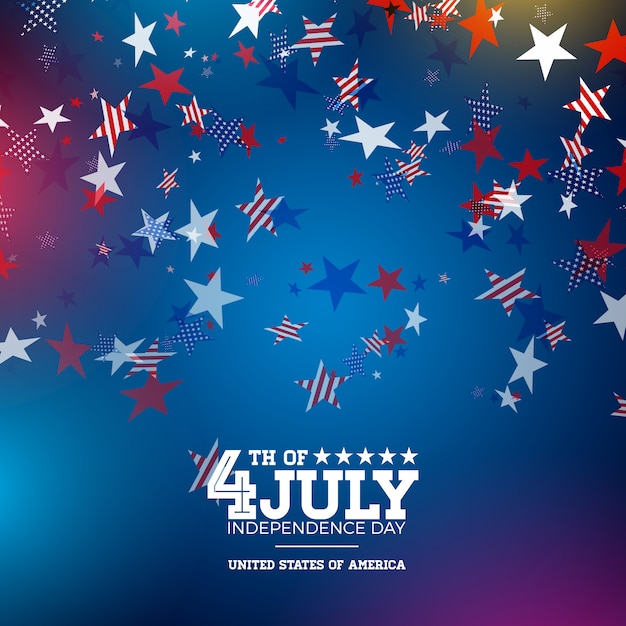 Vector independence day of the usa vector illustration