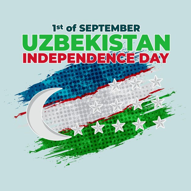 Festa dell'indipendenza dello sfondo dell'illustrazione dell'uzbekistan