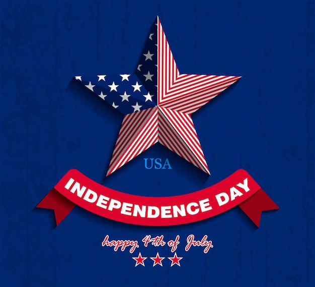 Vector independence day. vector illustration. july fourth