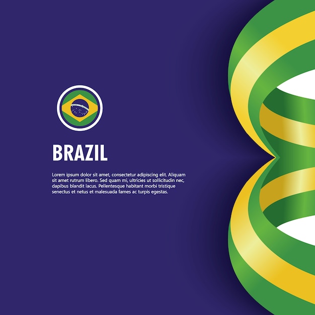 Independence day vector template design illustratie van de braziliaanse