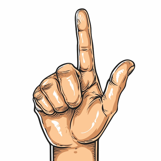 Index_finger_pointing_up_Vector_illustratie