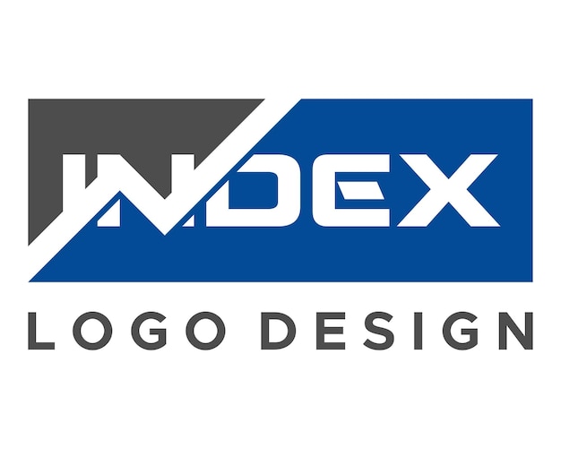 Index graphic wordmark logo design