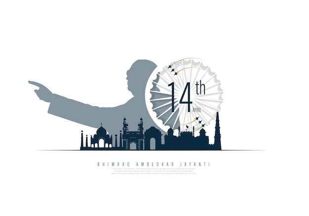 India 2022,april14 Ambedkar Jayanti vector illustration