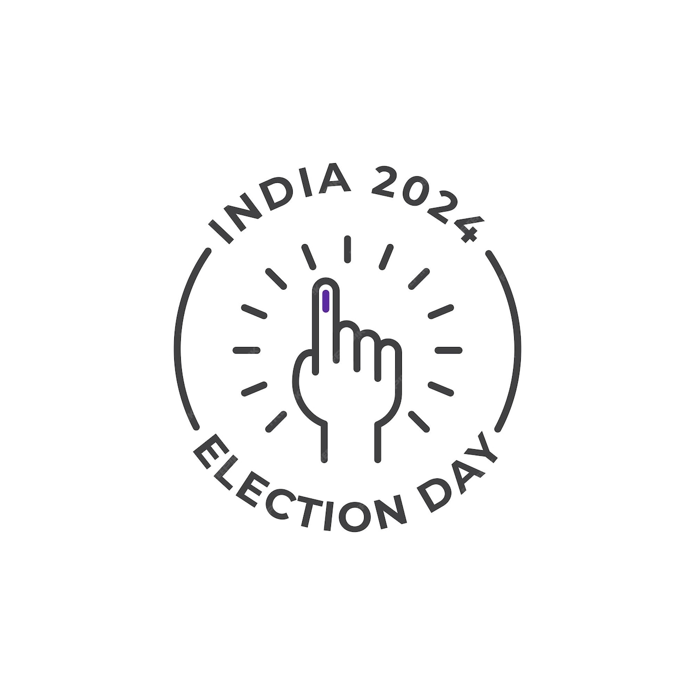 Premium Vector India 2024 election day democracy Vector icon illustration