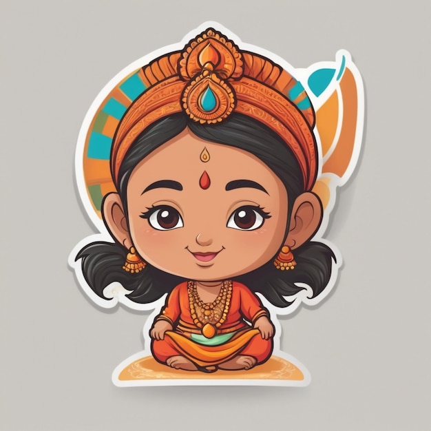 Vector india cartoon vector achtergrond