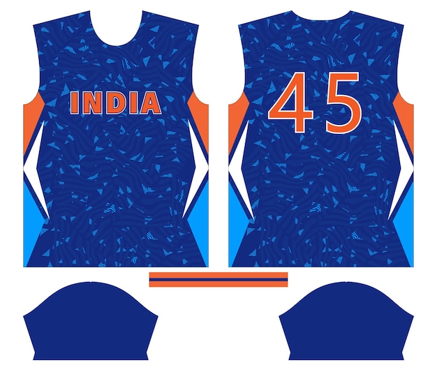 India cricket team sports kid design or India cricket jersey design