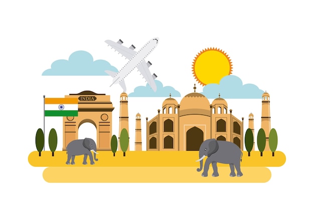 India cultuur reizen pictogram