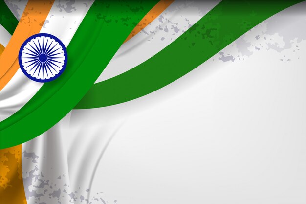 Vector india flag color background