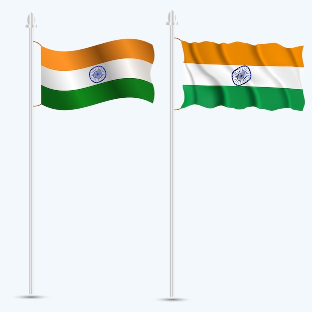 インド国旗 独立記念日 8月15日 共和国記念日 ベクトルデザイン