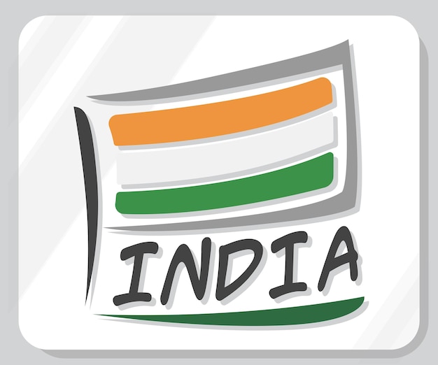 India Graphic Pride Flag Icon