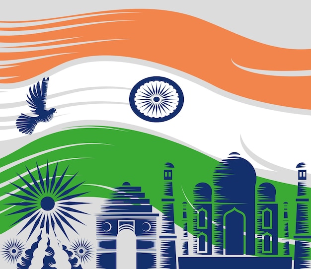 Celebrazione dell'indipendenza dell'india