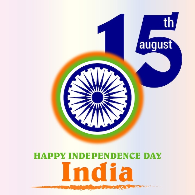 Vector india independence day 15 august 2023