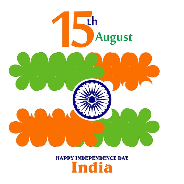 Vector india independence day 15 august 2023