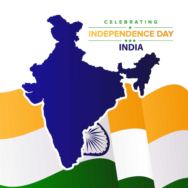 ベクトル インド独立記念日のデザイン