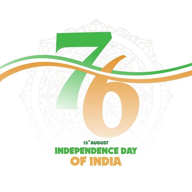 インド独立記念日ベクトル テンプレート