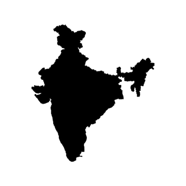 Vector india map icon