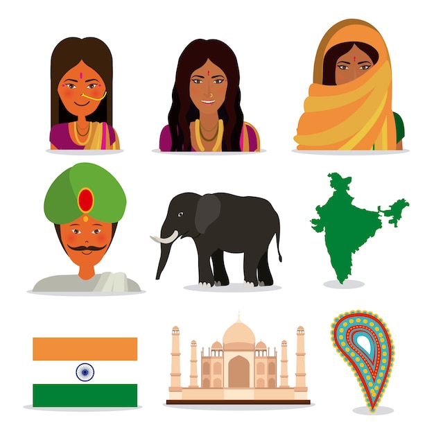 Vector india ontwerp