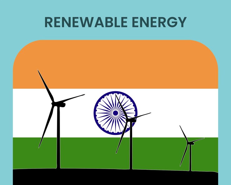 वेक्टर india renewable energy environmental and ecological energy idea