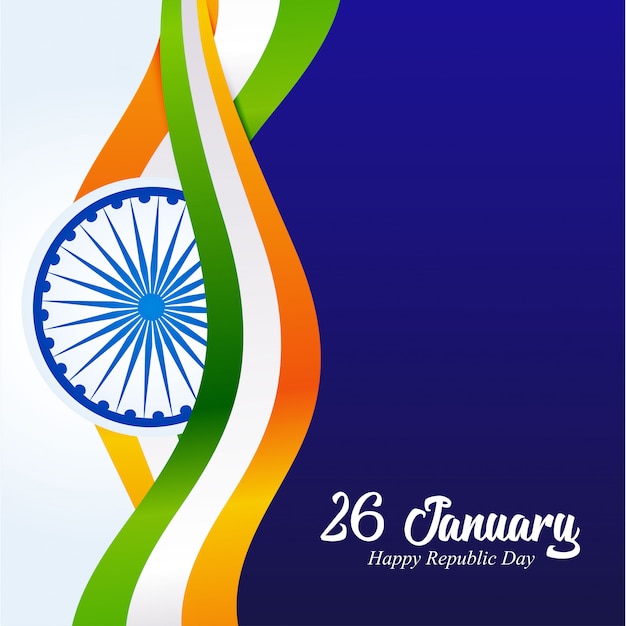 Festa della repubblica dell'india. 26 gennaio sfondo indiano