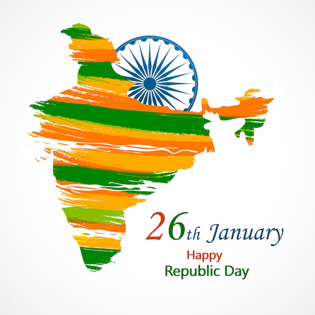 Festa della repubblica dell'india per il 26 gennaio.