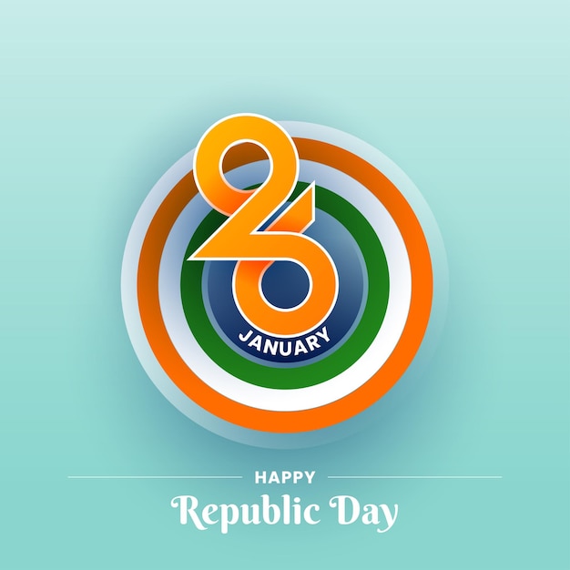 India republic day background or social media post banner