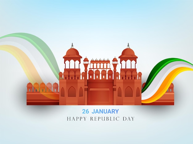 India Republic Day celebration. 26 January. Indian defense concept. Template for background, banner,