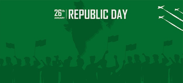 Vector india republic day poster with india gate vector illustration.