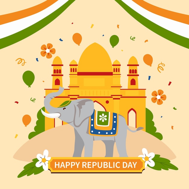 India republiek dag viering illustratie