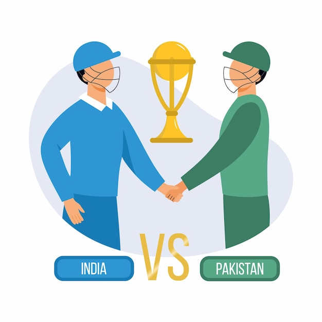 India vs Pakistan Internationaal crickettoernooi 2022