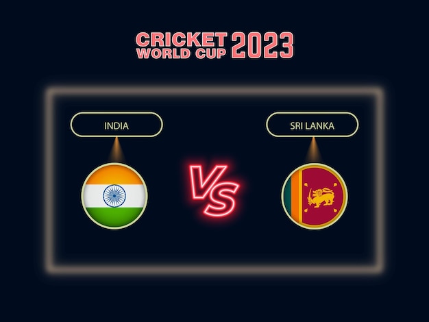 India vs Sri Lanka cricket world cup schedule Design 2023