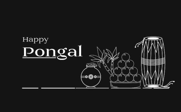 Indiaas oogstfeest happy pongal