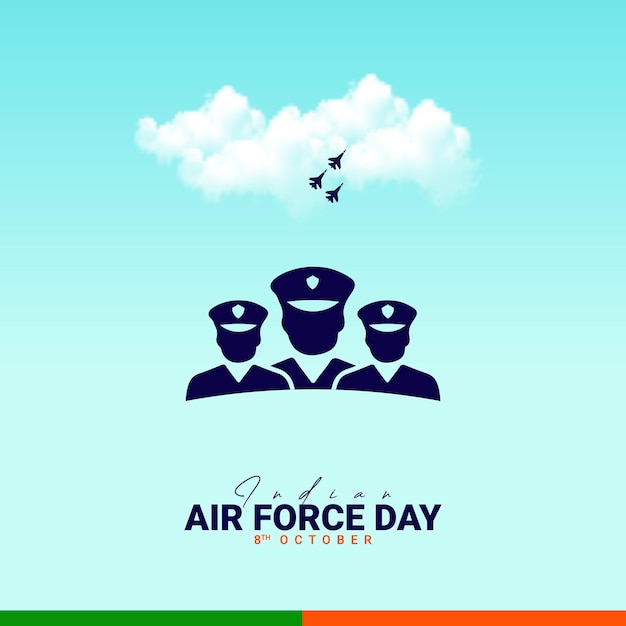 Indian Air Force Day celebration background