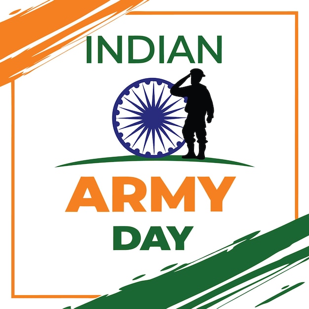 indian army day illustration