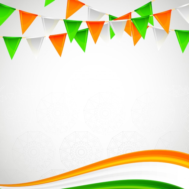 Indian blank frame card independence day