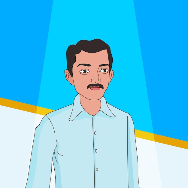 Vector indian character cartoon