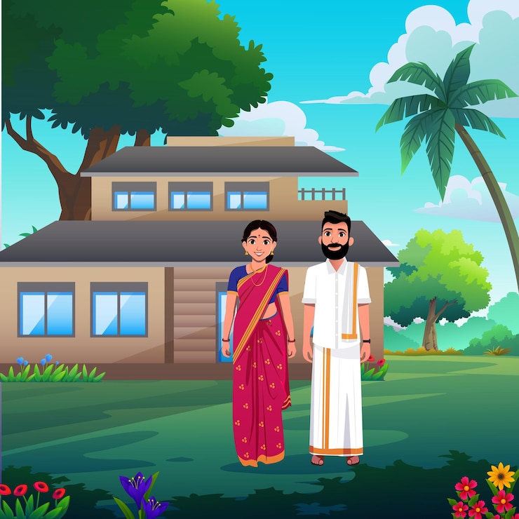 वेक्टर indian character vector in illustrator