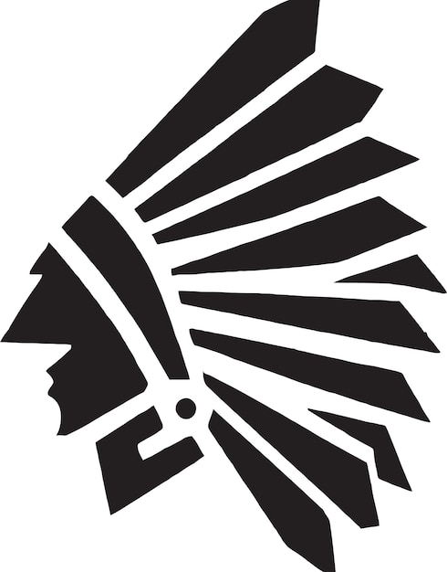 Вектор Вектор логотипа индийского главного талисмана