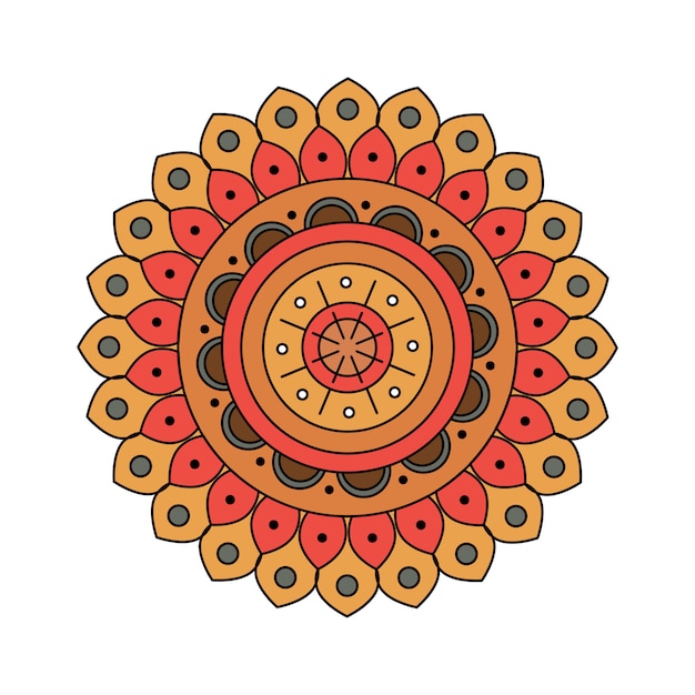 Vector indian colorful mandala decoration