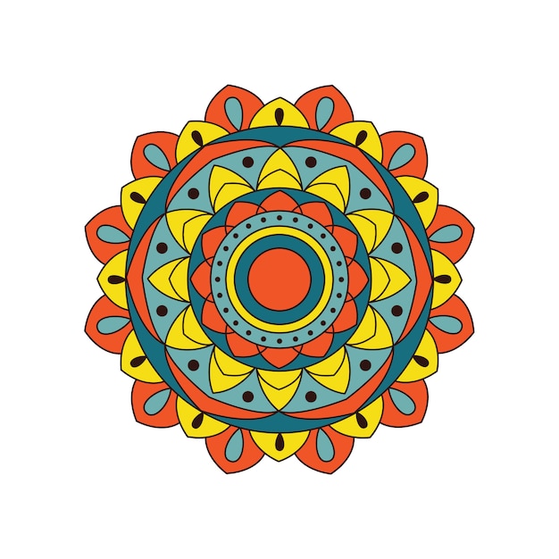 Indian colorful mandala design