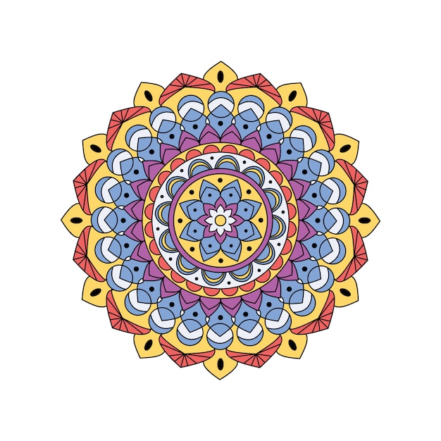 Indian colorful mandala design