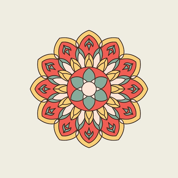 Indian colorful mandala