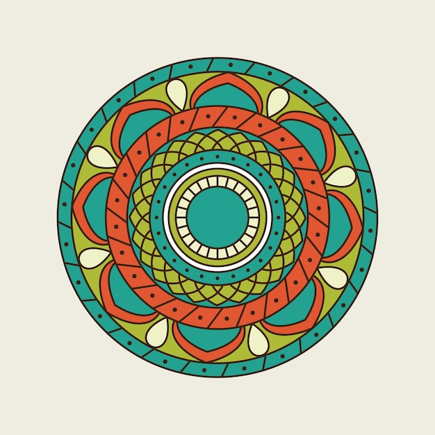 Indian colorful mandala