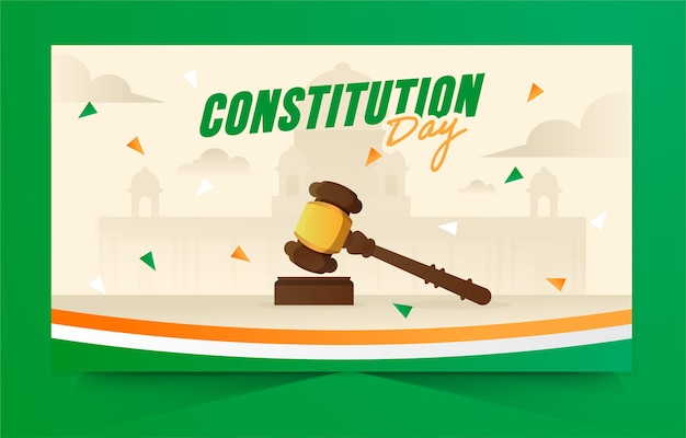 Дизайн баннера ко дню конституции Индии
