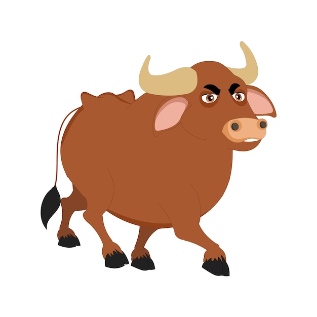 Vector indian cow 2d charcter