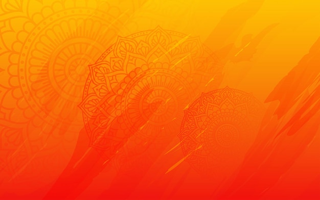 Indian ethnic background template with mandala designs