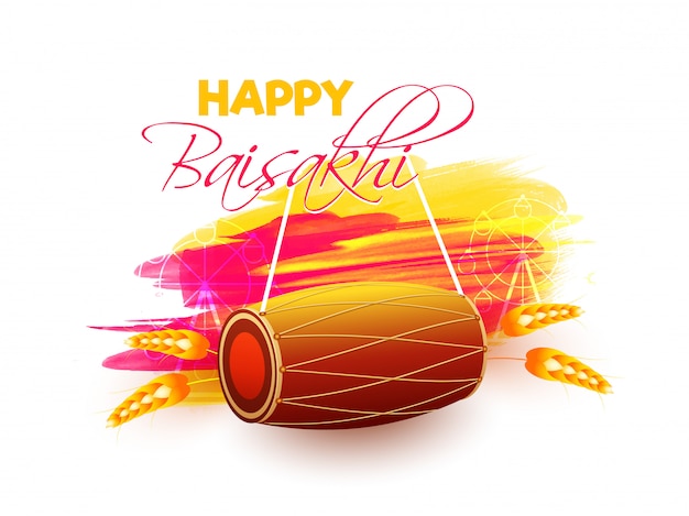 Indian festival baisakhi concept.