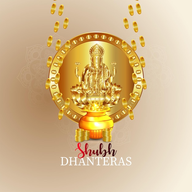 Indian festival happy dhanteras background