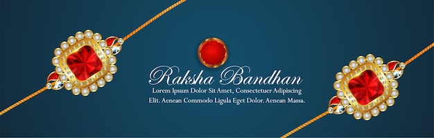 Indian festival of happy raksha bandhan celebration background