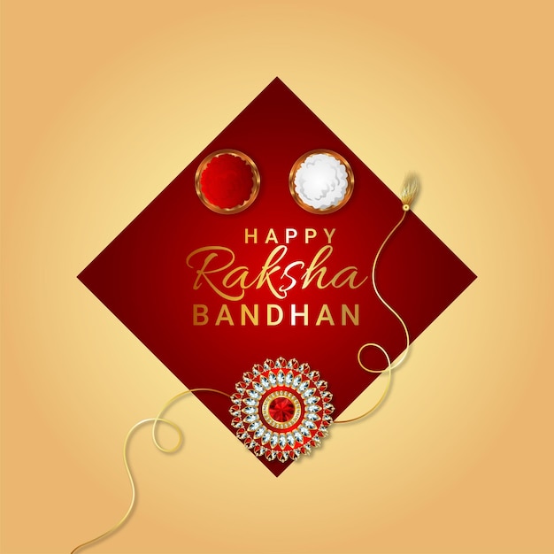 Indian festival happy raksha bandhan celebration background